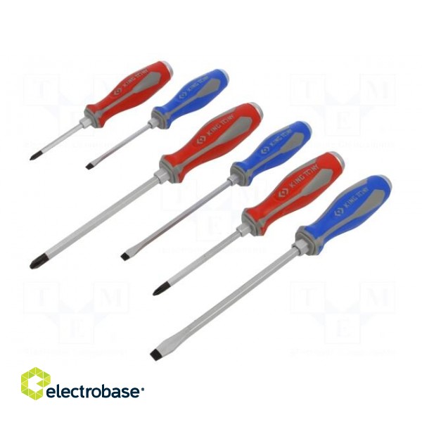 Kit: screwdrivers | for impact,assisted with a key | 6pcs.