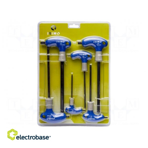 Kit: screwdrivers | hex key | Kind of handle: T | 6pcs.