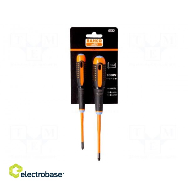 Kit: screwdrivers | insulated | PlusMinus cross PZ-type | ERGO® | tag