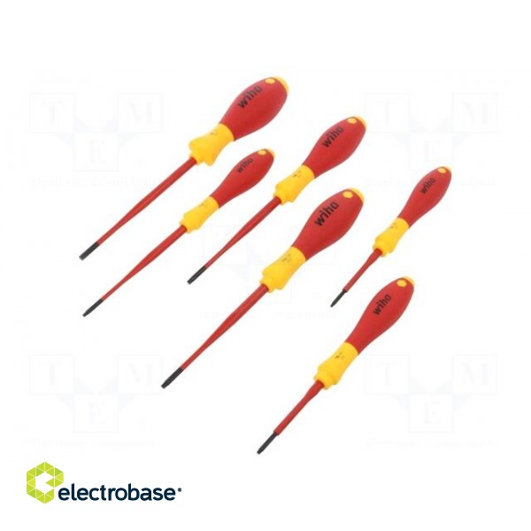 Kit: screwdrivers | Pcs: 6 | insulated,slim | 1kVAC | Torx®
