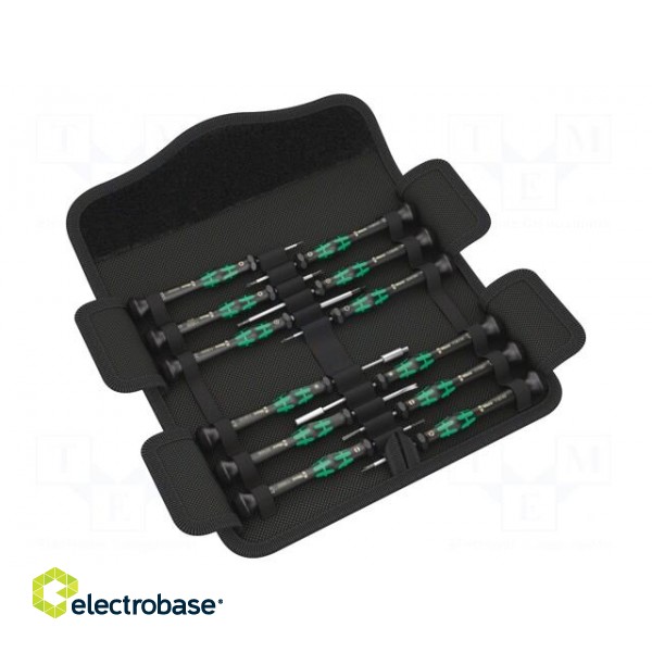 Kit: screwdrivers | Pcs: 12 | precision | Application: WERA.2GO image 3