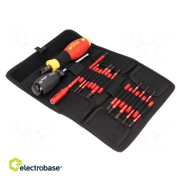 Kit: screwdrivers | Pcs: 18 | dynamometric,insulated | 1kVAC | ±6%