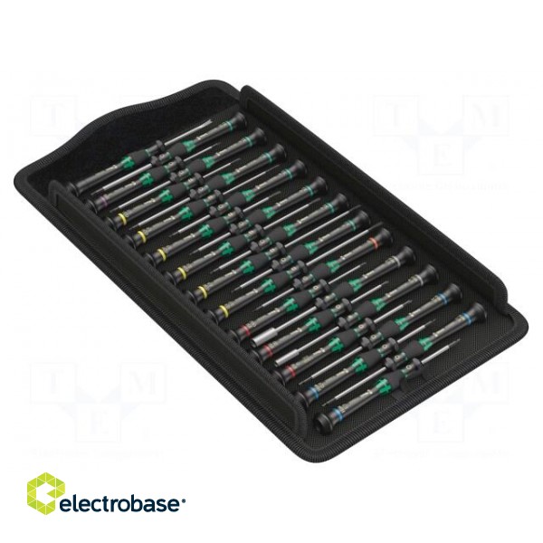 Kit: screwdrivers | precision | Kraftform Micro | case | 25pcs. image 3
