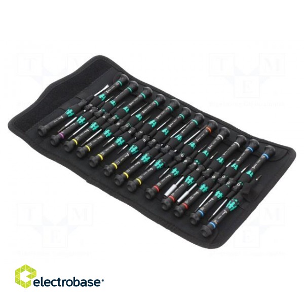 Kit: screwdrivers | precision | Kraftform Micro | case | 25pcs. image 1