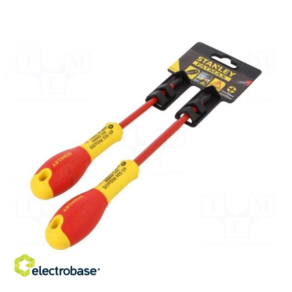 Kit: screwdrivers | insulated | 1kVAC | PlusMinus cross PH-type image 1