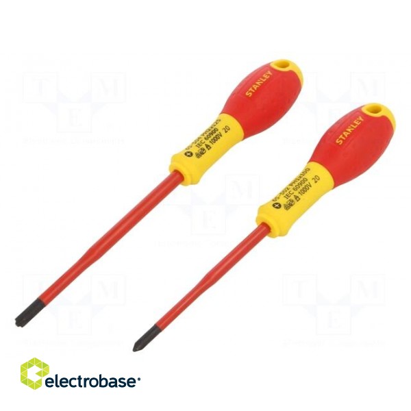 Kit: screwdrivers | insulated | 1kVAC | PlusMinus cross PH-type image 2
