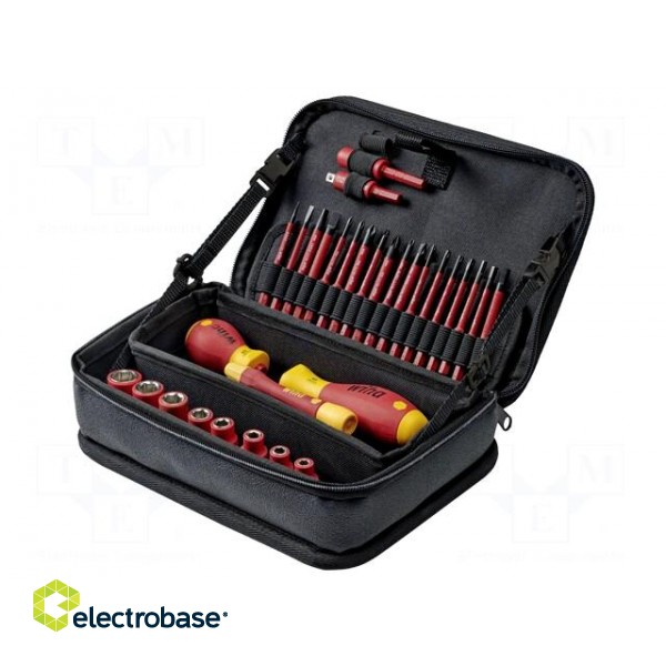 Kit: screwdrivers | insulated | 1kVAC | bag | 31pcs | ElectricVario