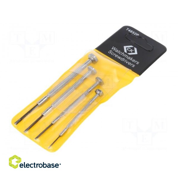 Kit: screwdrivers | Pcs: 4 | precision | slot image 2
