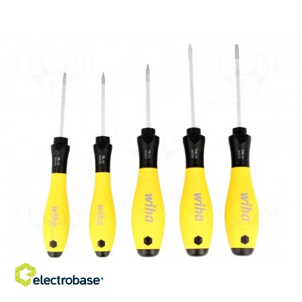 Kit: screwdrivers | Pcs: 5 | Torx® | ESD | Package: cardboard packaging