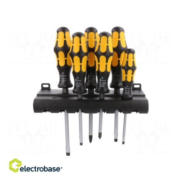 Kit: screwdrivers | for impact,assisted with a key | 6pcs. image 2