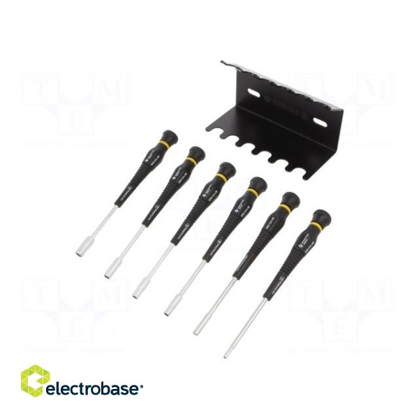 Kit: screwdrivers | 6-angles socket | ESD | 6pcs. image 1