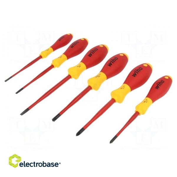 Kit: screwdrivers | Pcs: 6 | insulated | 1kVAC image 1