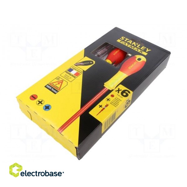 Kit: screwdrivers | insulated | 1kVAC | Phillips,slot | FATMAX® | 6pcs. image 2