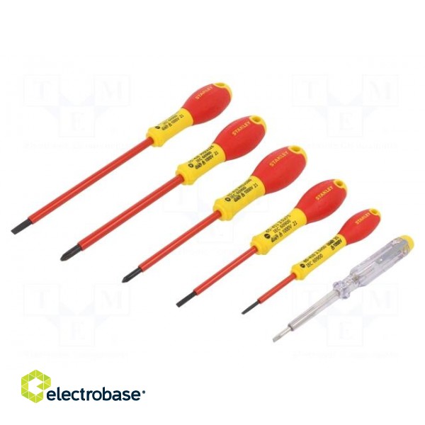 Kit: screwdrivers | insulated | 1kVAC | Phillips,slot | FATMAX® | 6pcs. image 1