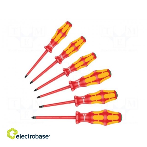 Kit: screwdrivers | insulated | 1kVAC | Torx® | Kraftform-100 VDE