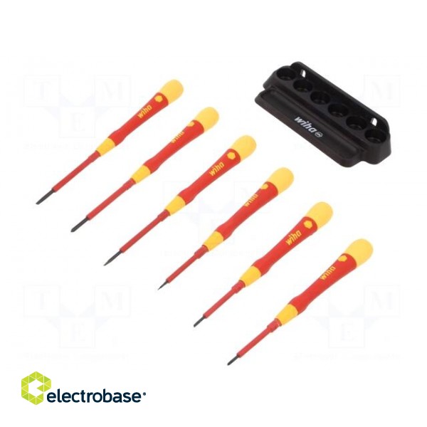 Kit: screwdrivers | insulated,precision | 1kVAC | Phillips,slot