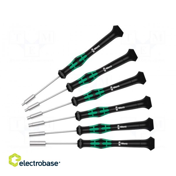 Kit: screwdrivers | precision | 6-angles socket | Kraftform Micro фото 2