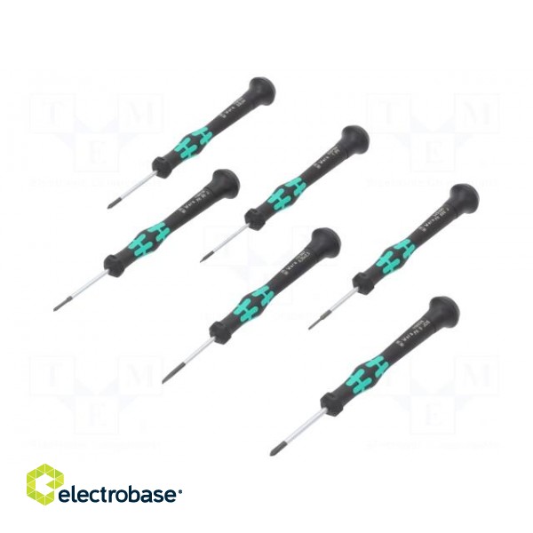 Kit: screwdrivers | Pcs: 6 | precision | Microstix®,Phillips,slot фото 1