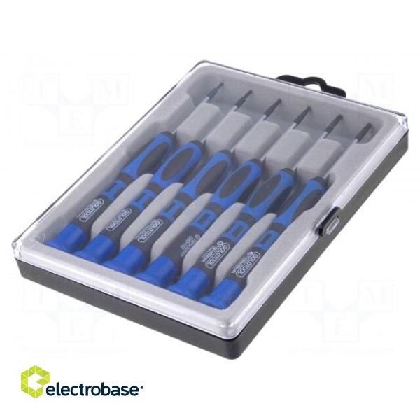 Kit: screwdrivers | Pcs: 6 | Torx,precision,with protection