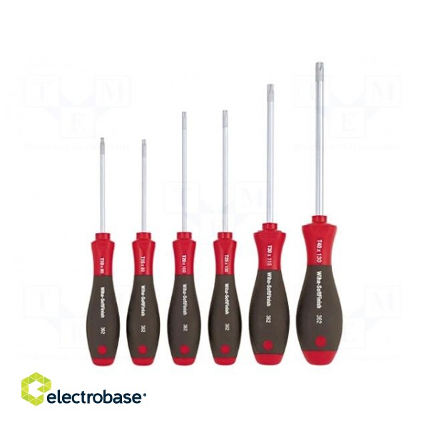 Kit: screwdrivers | Pcs: 6 | Torx® | Series: SoftFinish®