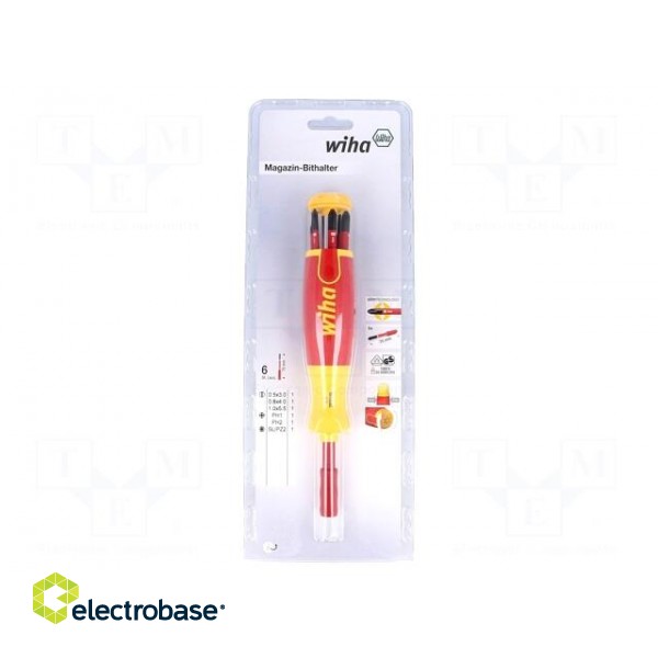 Kit: screwdrivers | Pcs: 7 | insulated | 1kVAC | Kind of holder: 6mm image 1