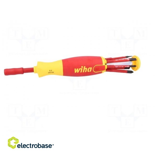 Kit: screwdrivers | Pcs: 7 | insulated | 1kVAC | Kind of holder: 6mm image 3