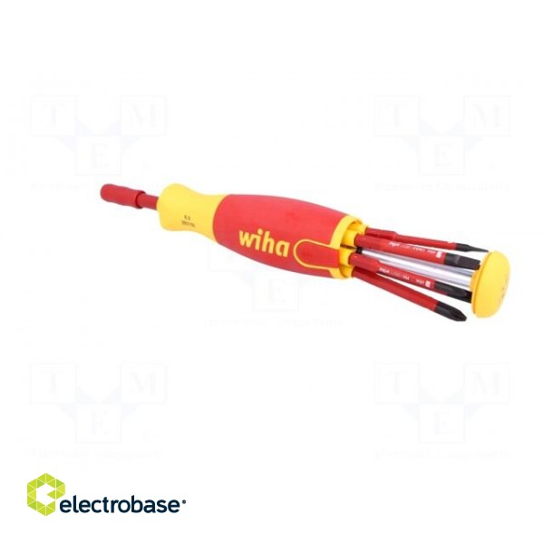 Kit: screwdrivers | Pcs: 7 | insulated | 1kVAC | Kind of holder: 6mm image 4