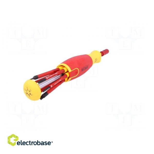 Kit: screwdrivers | Pcs: 7 | insulated | 1kVAC | Kind of holder: 6mm image 6