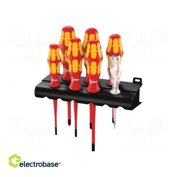 Kit: screwdrivers | insulated,slim | 1kVAC | Kraftform-100 VDE image 2