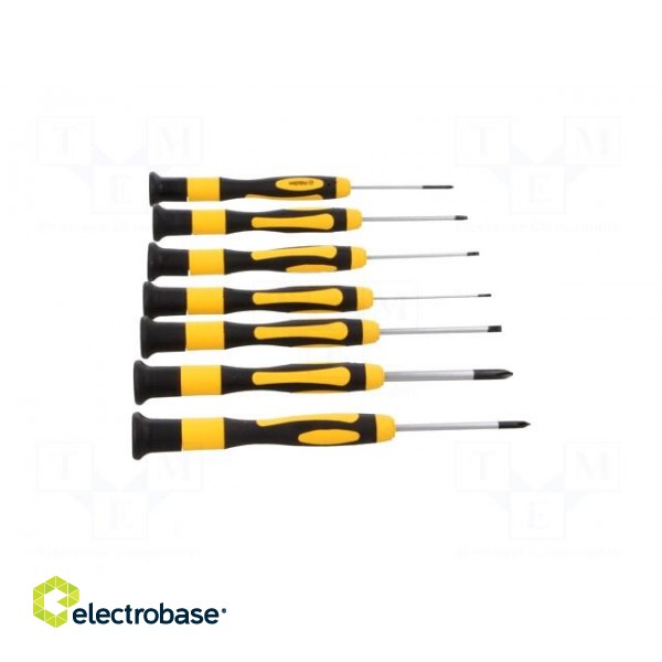 Kit: screwdrivers | Pcs: 7 | Phillips cross,precision,slot image 8