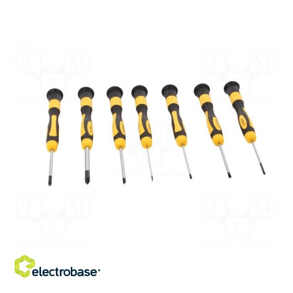 Kit: screwdrivers | Phillips cross,precision,slot | plastic box image 10