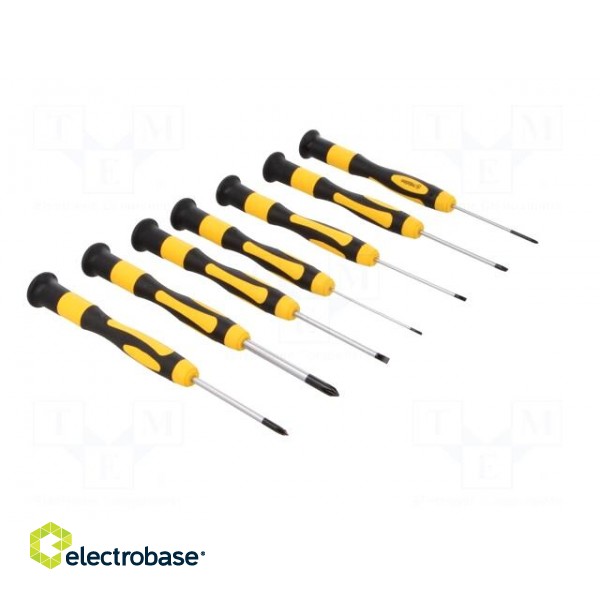 Kit: screwdrivers | Phillips cross,precision,slot | plastic box image 9