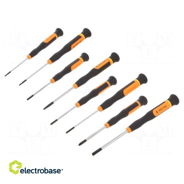 Kit: screwdrivers | precision | Phillips,slot | 8pcs. image 1