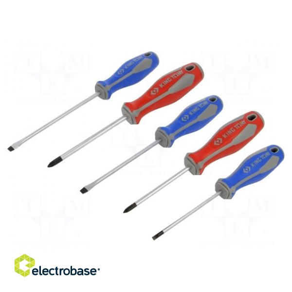 Kit: screwdrivers | Phillips,slot | 5pcs.