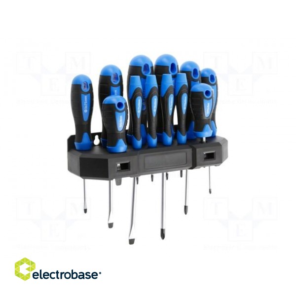 Kit: screwdrivers | Phillips,slot | Features: magnetic | 12pcs.