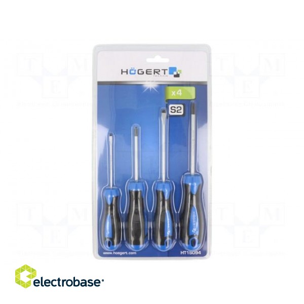 Kit: screwdrivers | Phillips,slot | Features: magnetic | 4pcs.