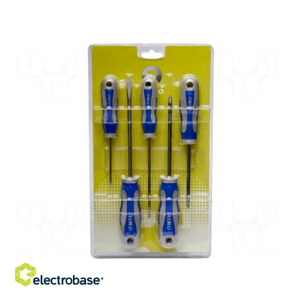 Kit: screwdrivers | Phillips,slot | Size: PH1,PH2,SL 3,SL 4,SL 6,5