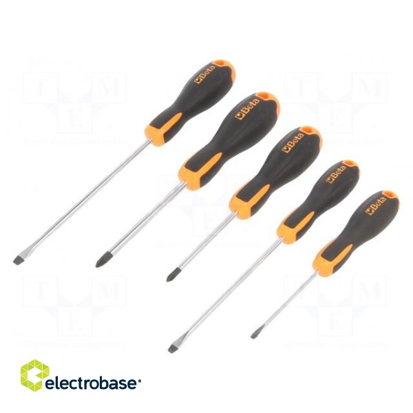 Kit: screwdrivers | Pozidriv®,slot | EVOX | 5pcs.