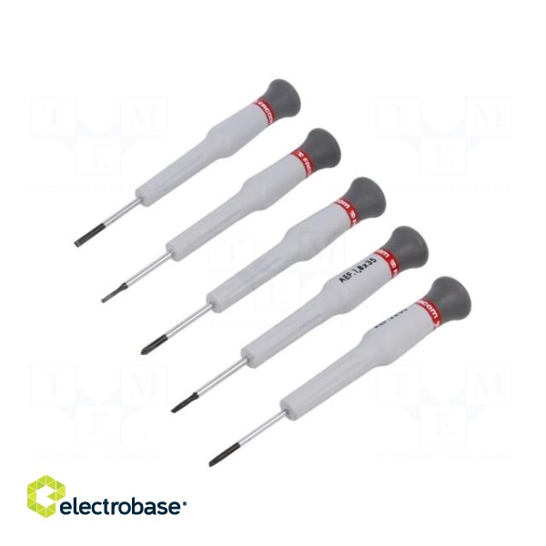 Kit: screwdrivers | precision | Phillips,slot | 5pcs.