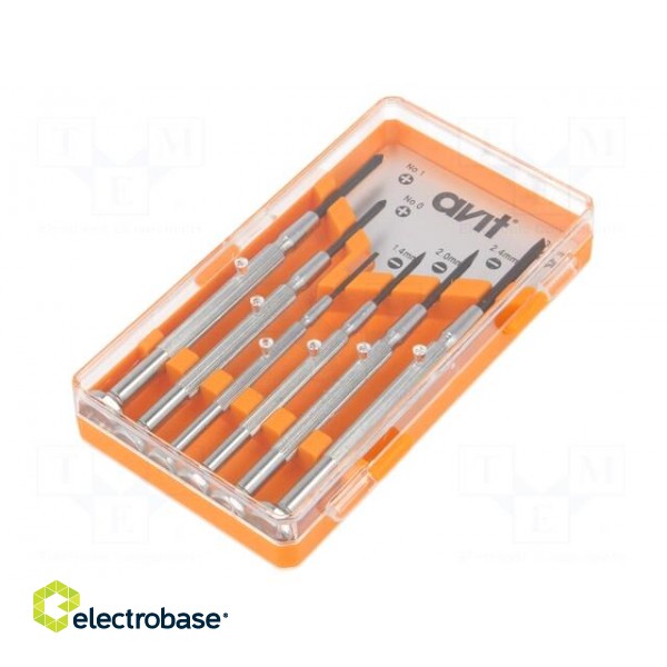 Kit: screwdrivers | precision | Phillips,slot | 6pcs. фото 2