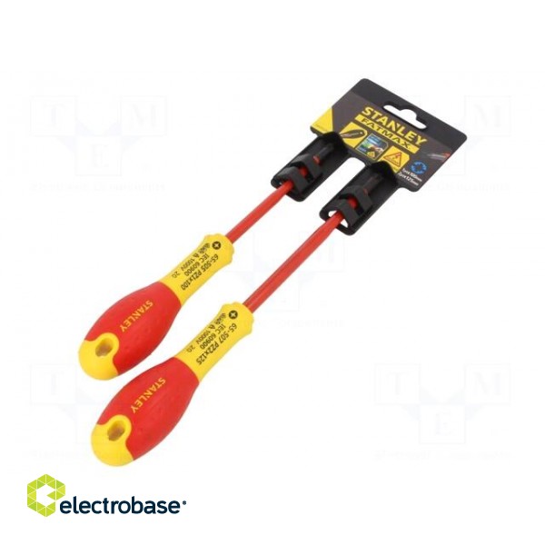 Kit: screwdrivers | insulated | 1kVAC | PlusMinus cross PZ-type image 1