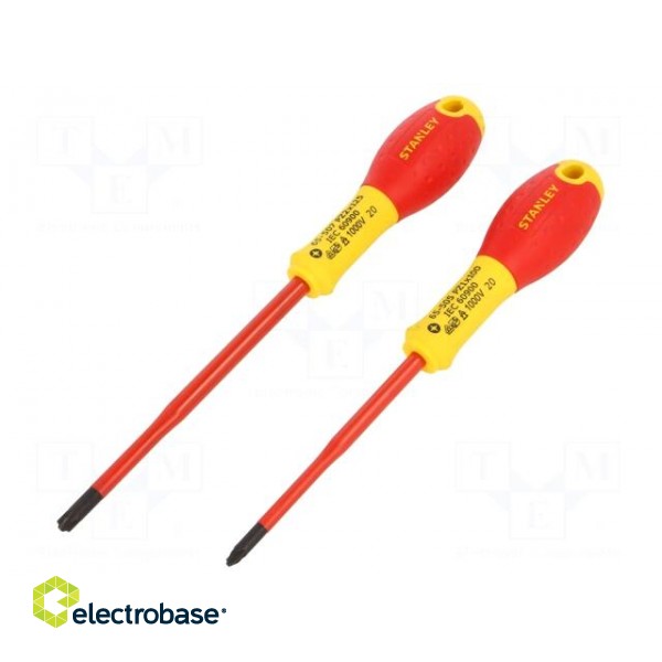 Kit: screwdrivers | insulated | 1kVAC | PlusMinus cross PZ-type image 2