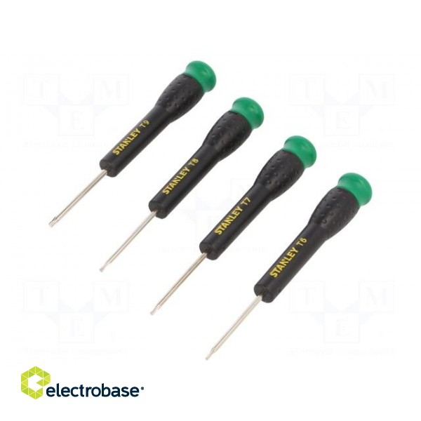 Kit: screwdrivers | precision | Torx® | Size: TX06,TX07,TX08,TX09 фото 1