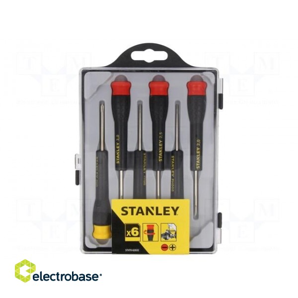 Kit: screwdrivers | precision | Phillips,slot | plastic box | 6pcs. image 2