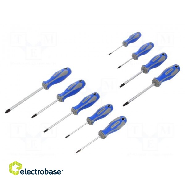Kit: screwdrivers | Torx® with protection | 9pcs.