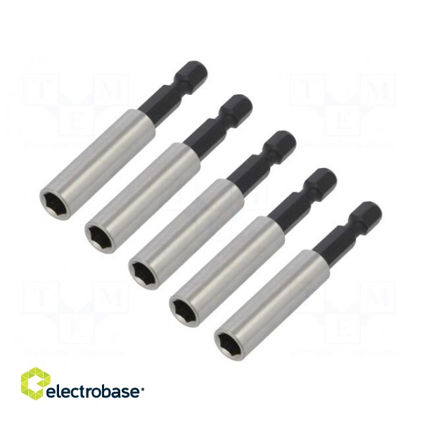 Holders for screwdriver bits | Socket: 1/4" | Overall len: 60mm image 2