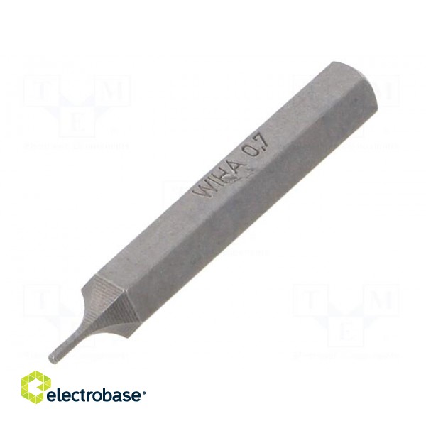 Screwdriver bit | Allen hex key | HEX 0,7mm | Overall len: 28mm