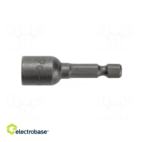 Screwdriver bit | 6-angles socket | Socket: HEX 8mm | Mounting: 1/4"