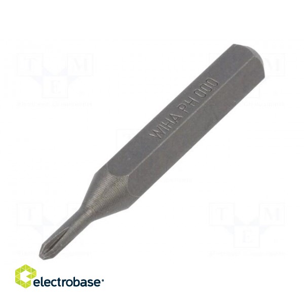 Screwdriver bit | Phillips | PH000 | Overall len: 28mm | Series: MICRO