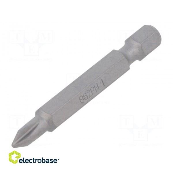 Screwdriver bit | Phillips | PH1 | Overall len: 50mm